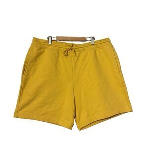 Gap men’s cotton relaxed fit 6” shorts gold size large